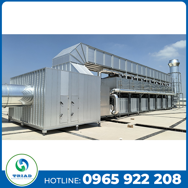 Hệ thống đốt xúc tác xử lý không khí